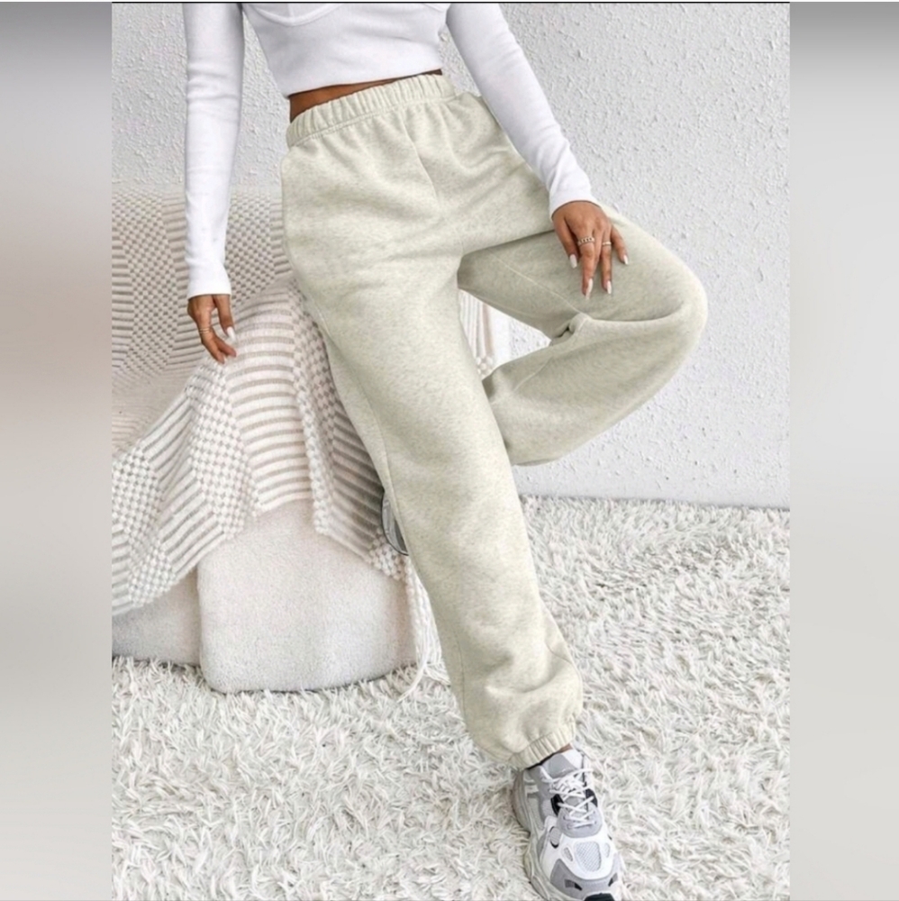 Shein EZwear Women's Fleece Lined Jogger Pants